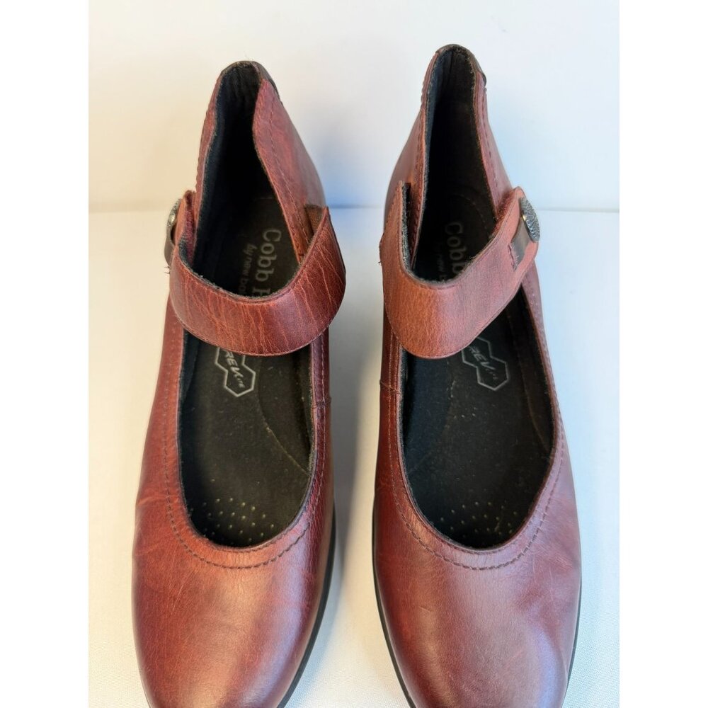 Cobb Hill Revhalo Women's Mary Jane Wedge Heel Size 9M Burgundy Cushion Shoes - Picture 4 of 12